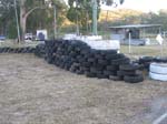 New tyre wall coming onto the main straight ( Graingers folly !!!! )